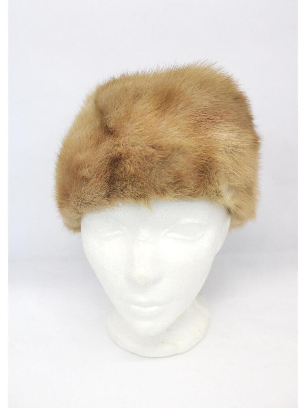 Scrap Item: Pastel Mink Fur Hat Cap Arts & Crafts